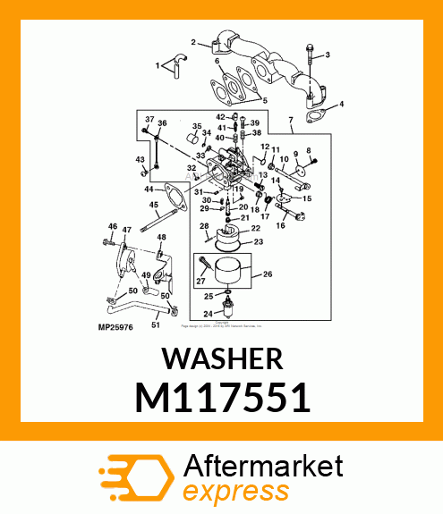 WASHER M117551