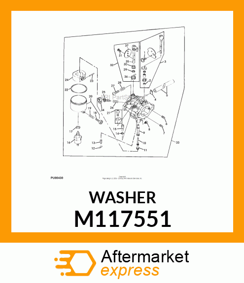 WASHER M117551