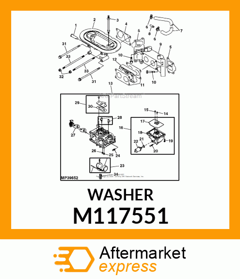 WASHER M117551