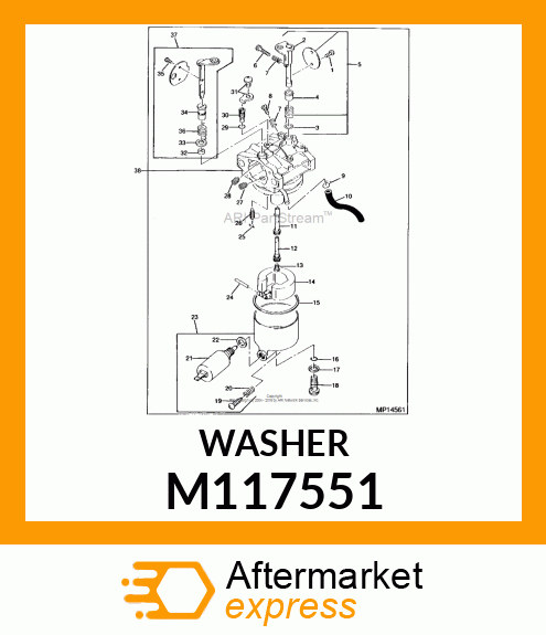 WASHER M117551