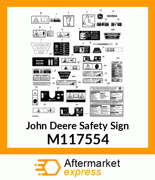 SAFETY SIGN, LABEL WARNING HOT SUR M117554