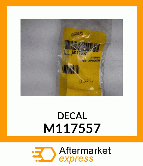 LABEL, WARNING (PTO) M117557