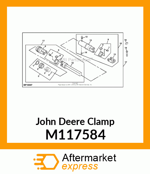 CLAMP, CLAMP, YOKE M117584