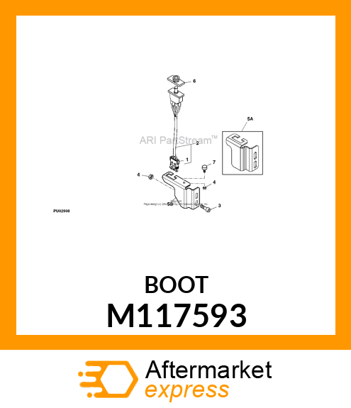 BOOT, BOOT, SEAT SWITCH M117593