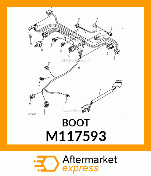 BOOT, BOOT, SEAT SWITCH M117593