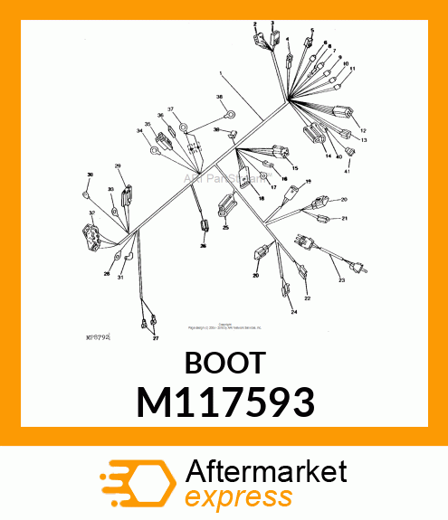 BOOT, BOOT, SEAT SWITCH M117593