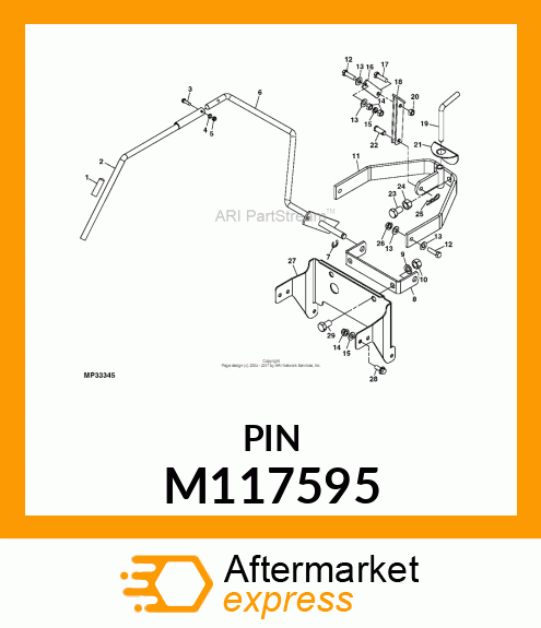 PIN, CLEVIS M117595