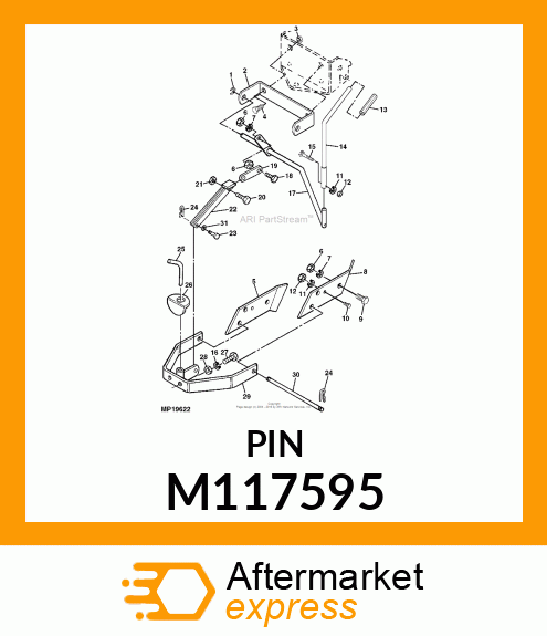 PIN, CLEVIS M117595