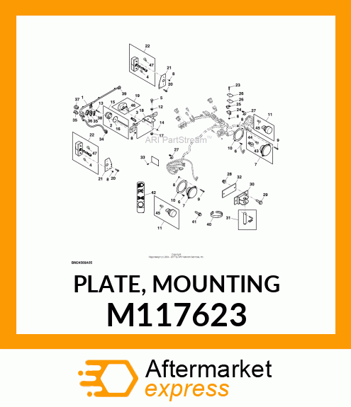 PLATE, MOUNTING M117623