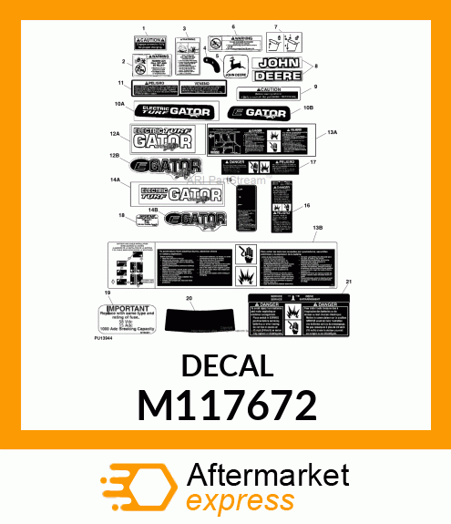 LABEL, WARNING M117672