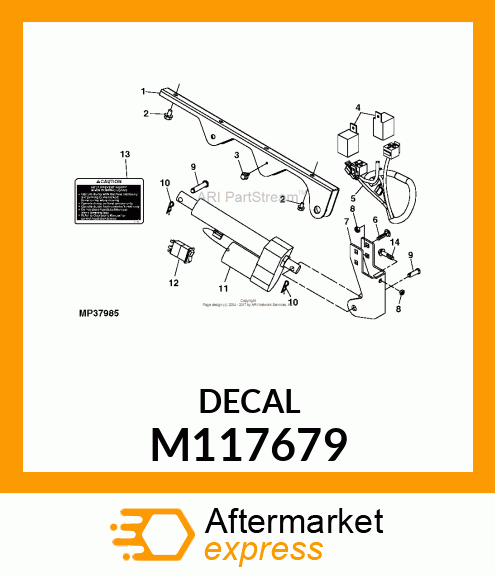 SAFETY SIGN, LABEL, CAUTION PINCH P M117679