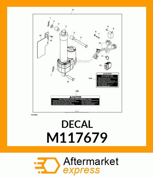 SAFETY SIGN, LABEL, CAUTION PINCH P M117679