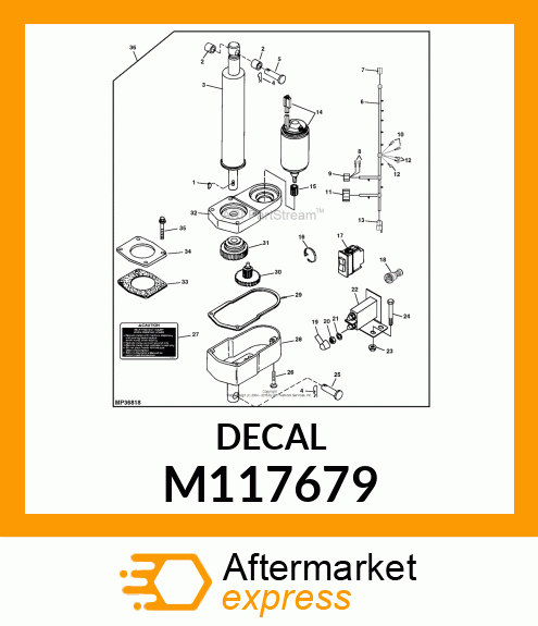 SAFETY SIGN, LABEL, CAUTION PINCH P M117679