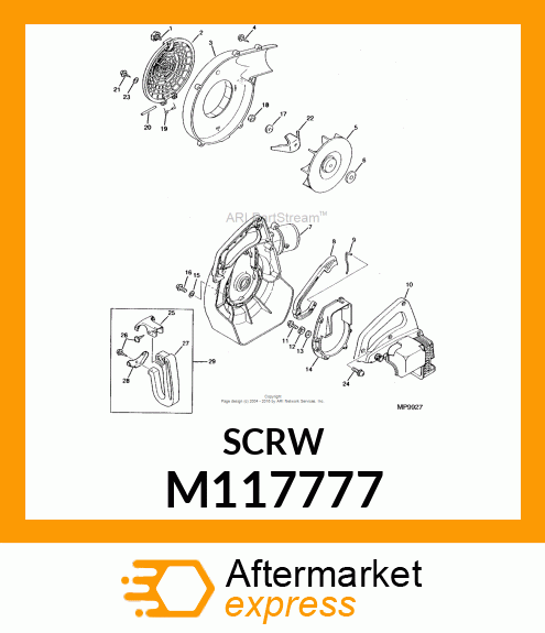 Bolt - SCREW, M5X20 PAN HEAD TAPPING M117777