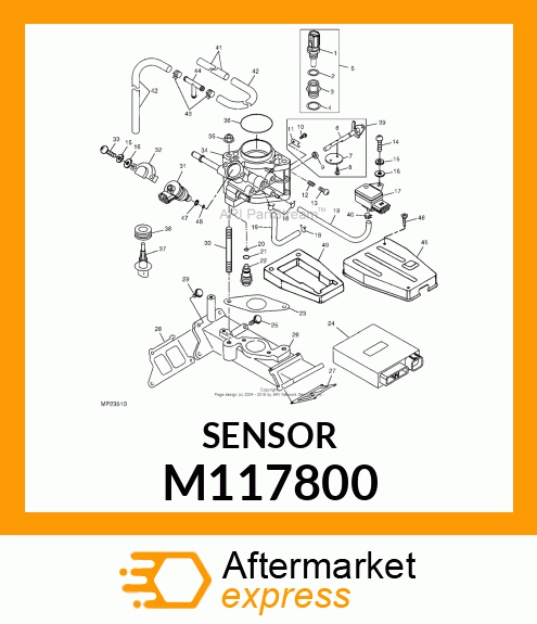 SENSOR, COOLANT TEMPERATURE M117800