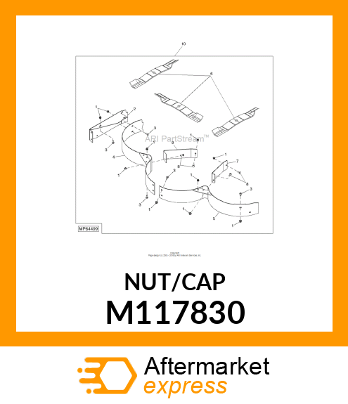 CAP, TOW VALVE ROD M117830