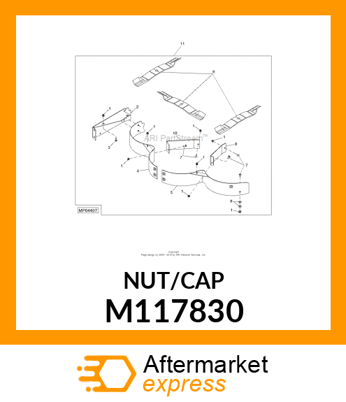 CAP, TOW VALVE ROD M117830