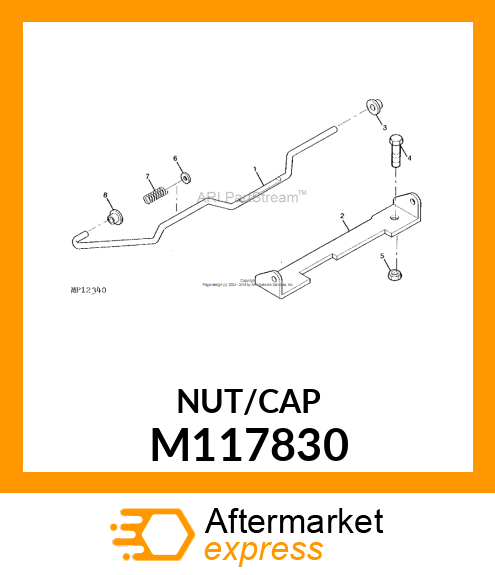 CAP, TOW VALVE ROD M117830