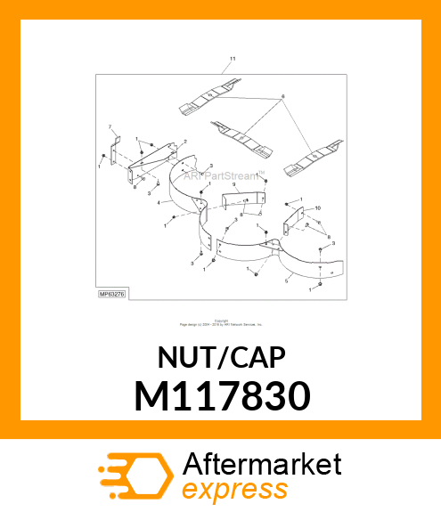 CAP, TOW VALVE ROD M117830