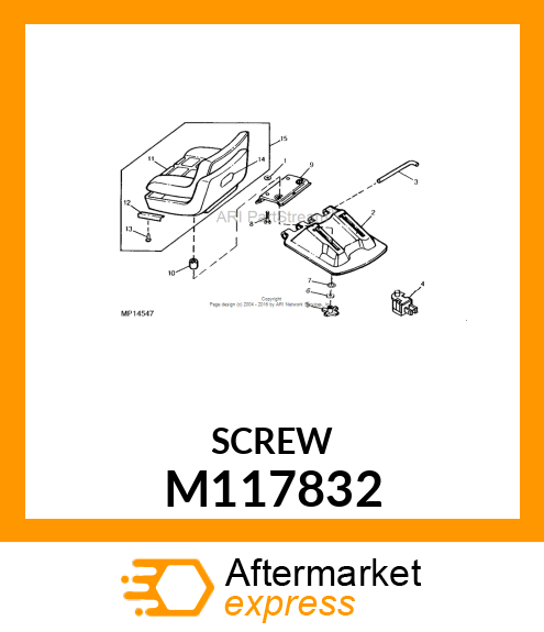 SCREW, THREAD FORMING "TORX" M117832