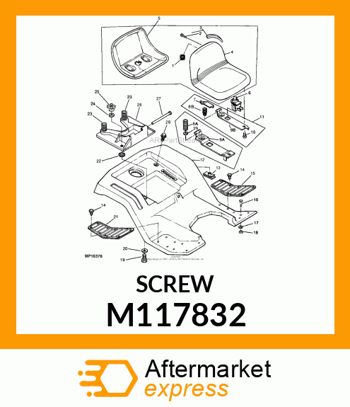 SCREW, THREAD FORMING "TORX" M117832