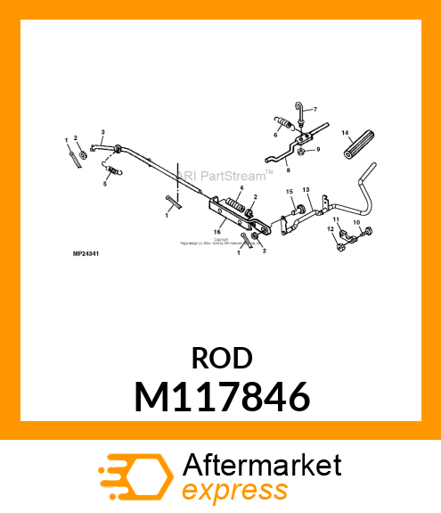 STUD, PARK BRAKE M117846