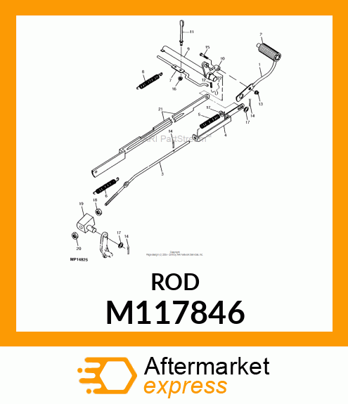 STUD, PARK BRAKE M117846