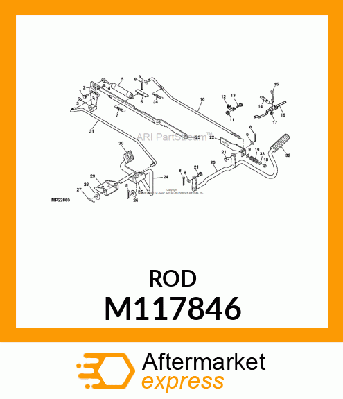 STUD, PARK BRAKE M117846