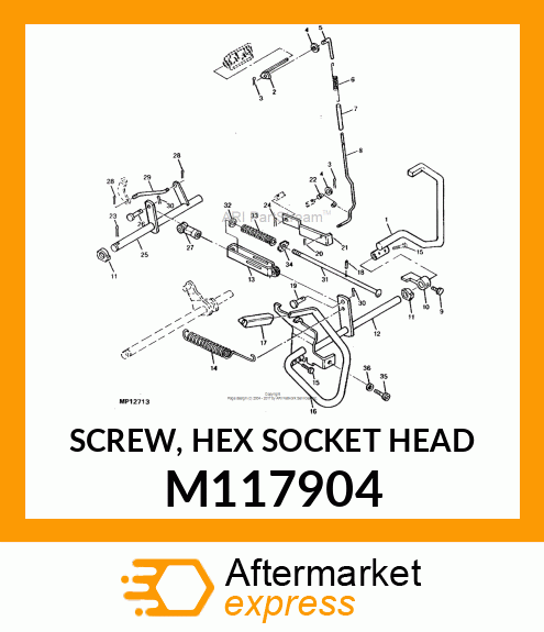 SCREW, HEX SOCKET HEAD M117904