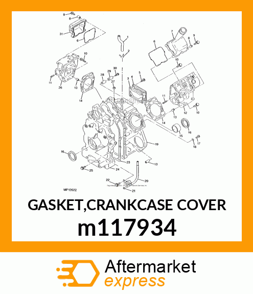 GASKET,CRANKCASE COVER m117934
