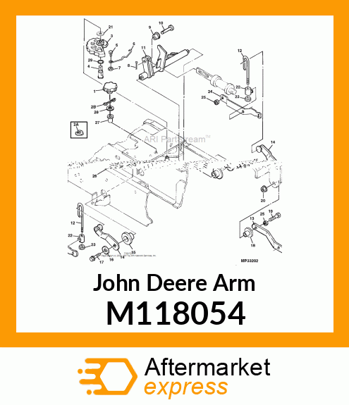 ARM, ARM, REAR LH DRAFT M118054