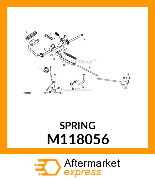 SPRING, BRAKE M118056