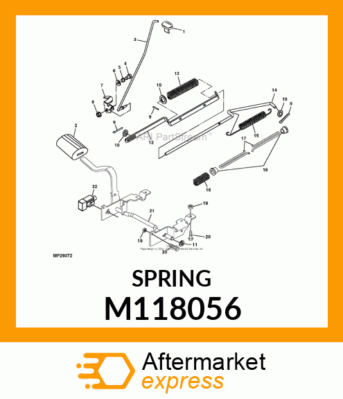 SPRING, BRAKE M118056