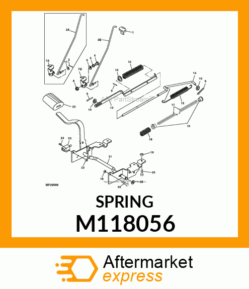 SPRING, BRAKE M118056