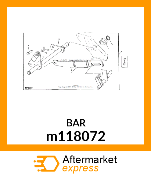 STRAP, STRAP, FRONT LIFT M173175 P m118072