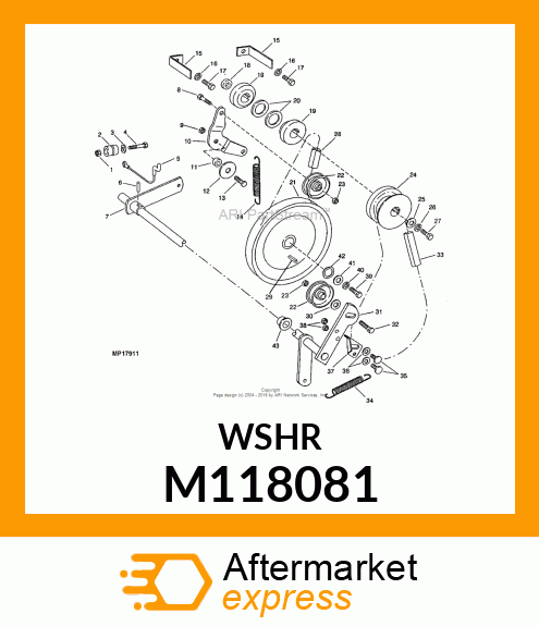 Bushing - BUSHING, IDLER LEVER M118081