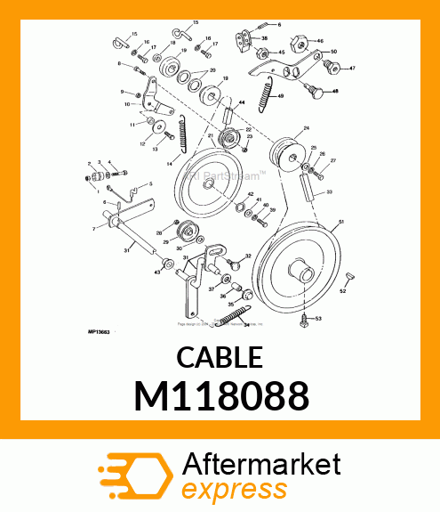 CABLE ASSEMBLY, 6.125 LONG M118088