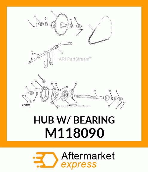 WHEEL HUB FRICTION M118090