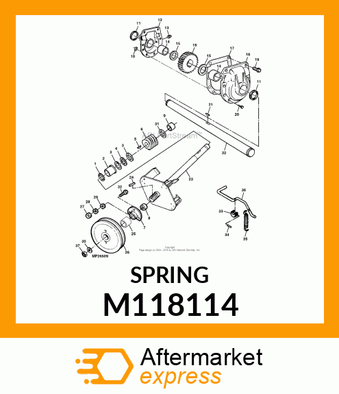 SPRING, RETURN M118114