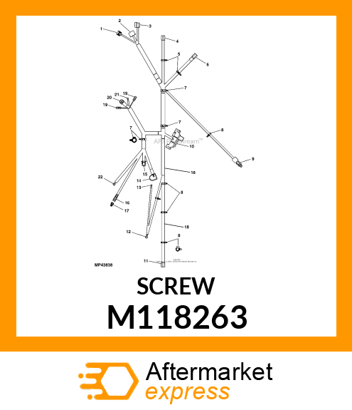 SCREW, PLASTIC TAPPING M118263