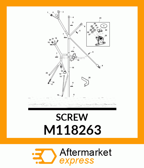 SCREW, PLASTIC TAPPING M118263