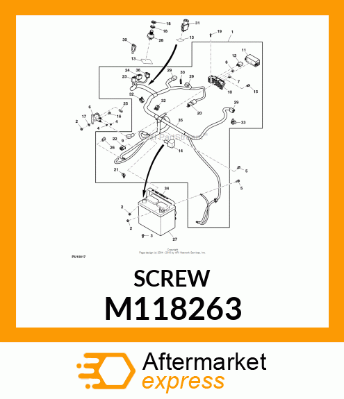 SCREW, PLASTIC TAPPING M118263