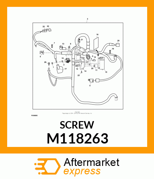 SCREW, PLASTIC TAPPING M118263