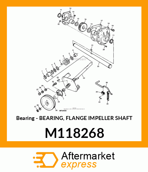 Bearing - BEARING, FLANGE IMPELLER SHAFT M118268