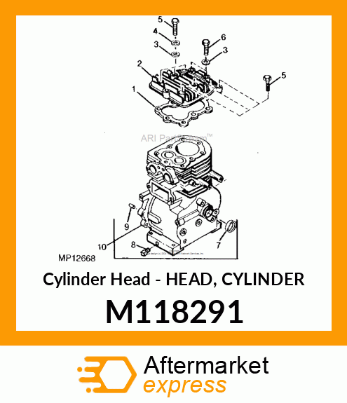 Cylinder Head - HEAD, CYLINDER M118291