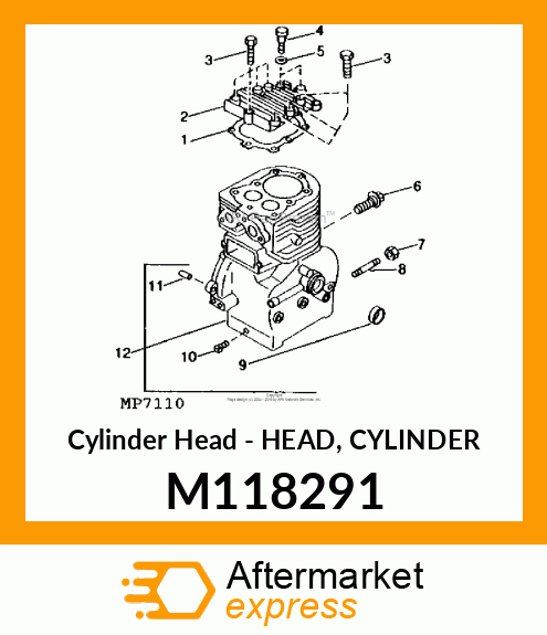 Cylinder Head - HEAD, CYLINDER M118291