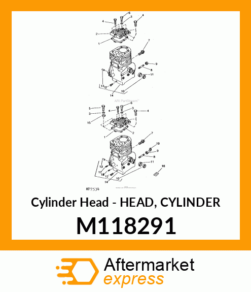 Cylinder Head - HEAD, CYLINDER M118291