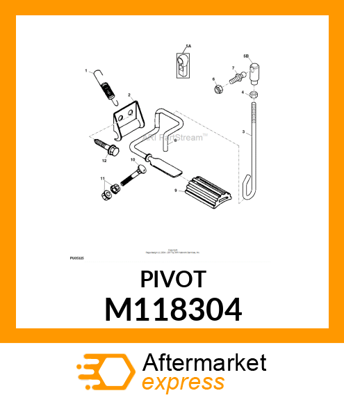 PIVOT, THROTTLE PEDAL M118304