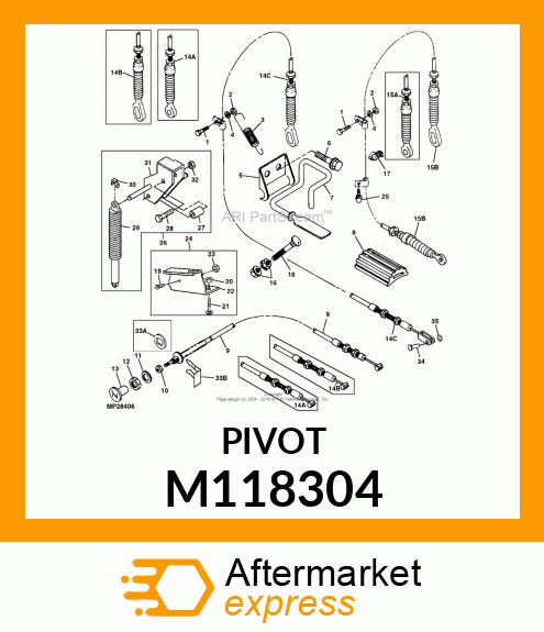 PIVOT, THROTTLE PEDAL M118304