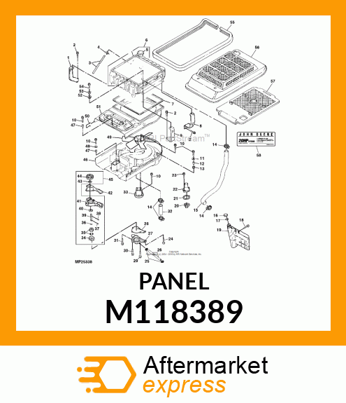 SCREEN, RADIATOR M118389